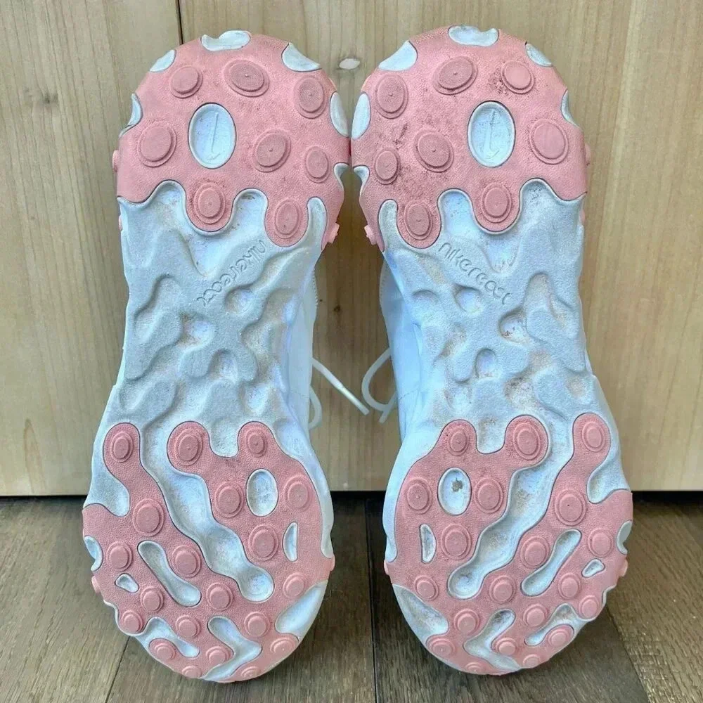 Nike React Element Track & Field Running Shoes Size 10 Ivory Pink Athletic - Picture 7 of 7